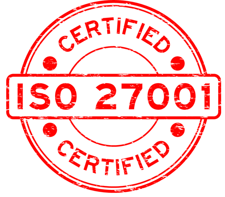 ISO 27001 certification stamp