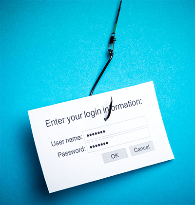 Example phishing email simulation
